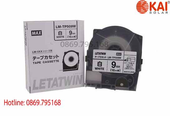 Nhãn trắng LM-TP509W (9mm, 16m)
