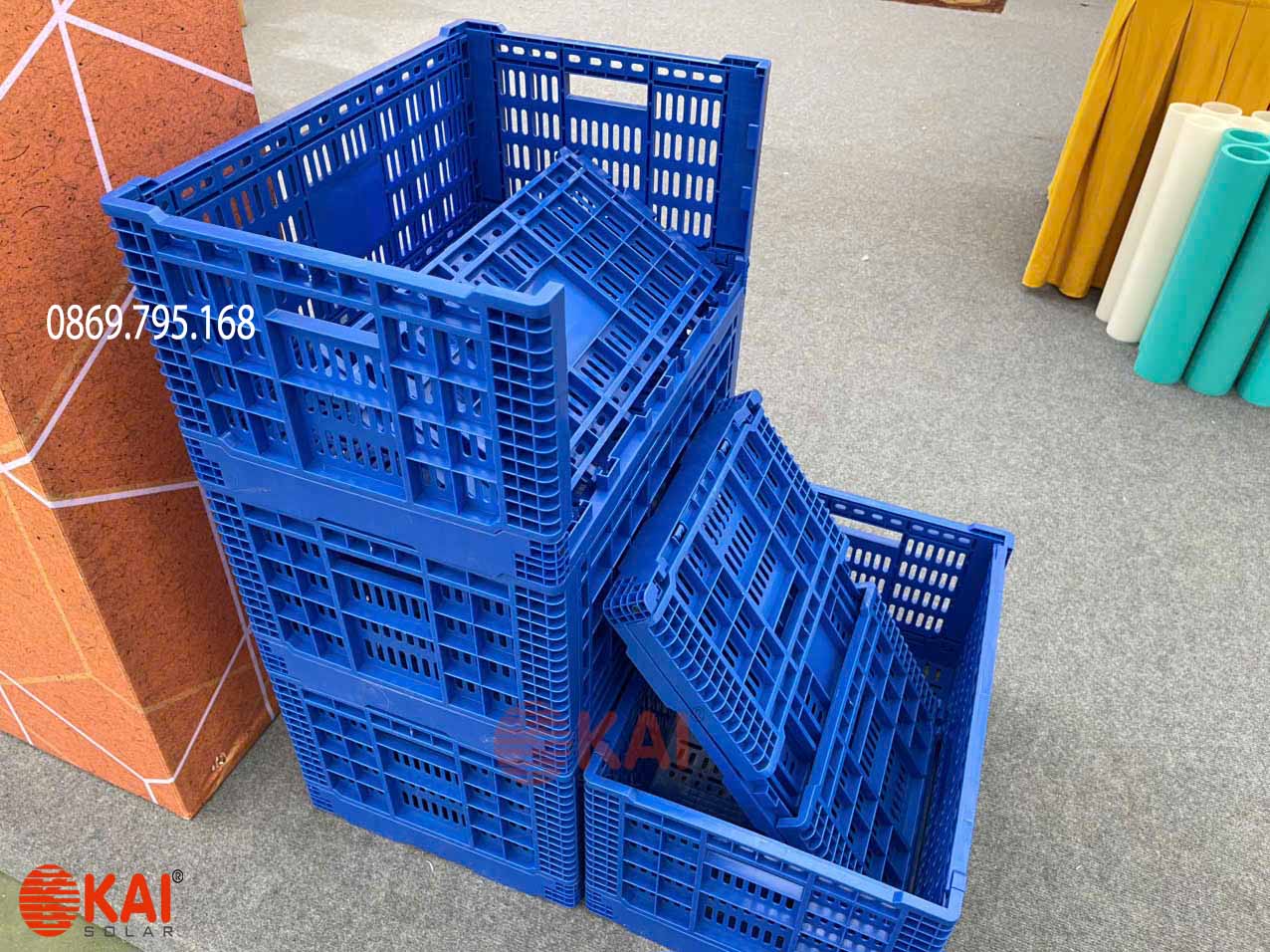 Sọt nhựa gấp gọn - Giải pháp lưu trữ Tiện lợi, tiết kiệm không gian cho cơ sở sản xuất 