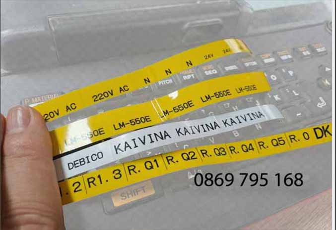 in nhãn đánh dấu dây điện lấy ngay