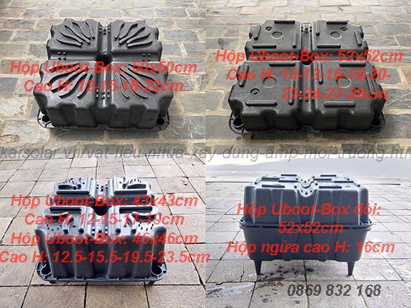 Hộp nhựa Uboot chuẩn các kích thước, độ cứng tiêu chuẩn, giá hợp lý