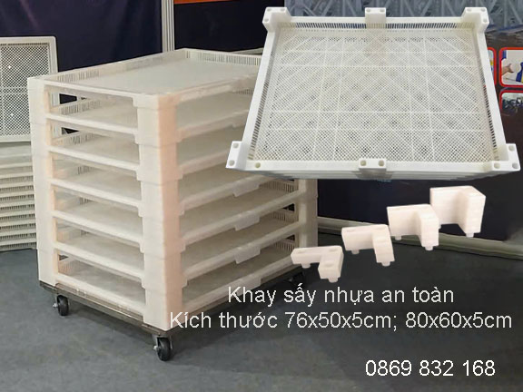 Khay sấy nhựa đa năng - Giải pháp khẳng định vị thế, thương hiệu cho cơ sở - doanh nghiệp chế biến