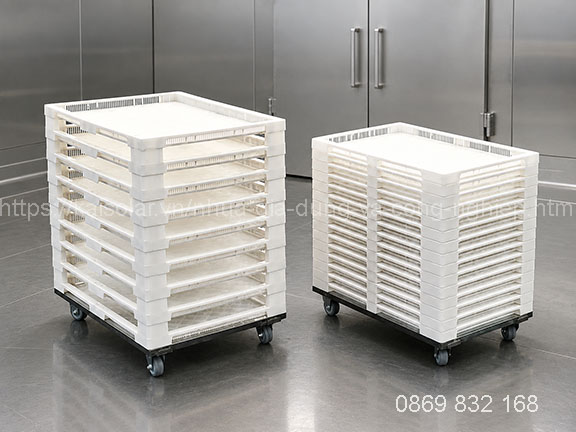 Khay sấy nhựa sử dụng hiệu quả trong môi trường sấy nóng và sấy lạnh