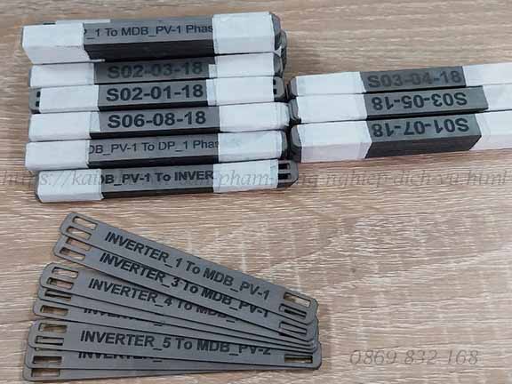 Thẻ cốt inox - cos inox dùng trong ngành điện, cơ điện (M&E)