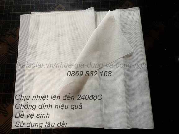 Lưới Silicon lót khay sấy, hấp bánh an toàn, dẽ vệ sinh, sử dụng lâu dài