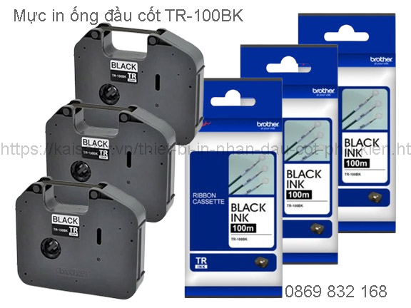 Mực in ống đầu cốt TR-100BK