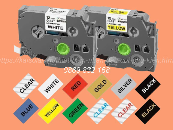 Nhãn in TZs siêu dính, siêu dẻo dùng cho hệ thống tủ điện, dây cáp, bảng điều khiển