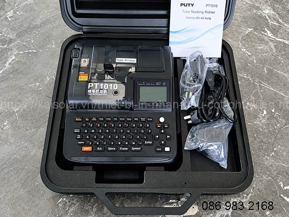 Máy in ông PUTY PT1010 Chính hãng - In ống PVC, ống co nhiệt & nhãn