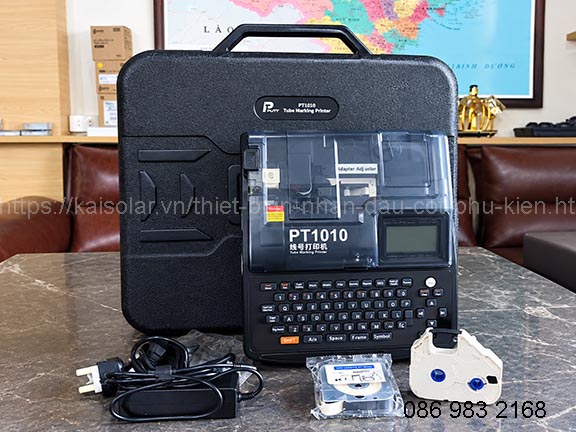 Máy in ông PUTY PT1010 Chính hãng - In ống PVC, ống co nhiệt & nhãn