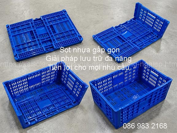 Sọt nhựa gấp gọn tiện lợi, giá tốt - Giải pháp lưu trữ đa năng