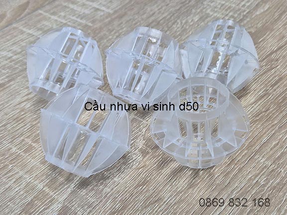Cầu nhựa d50 tách khí, xử lý nước thải hiệu quả, giá rẻ