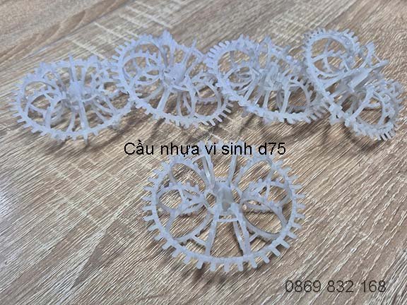 Cầu nhựa vi sinh tách khí hiệu quả d75